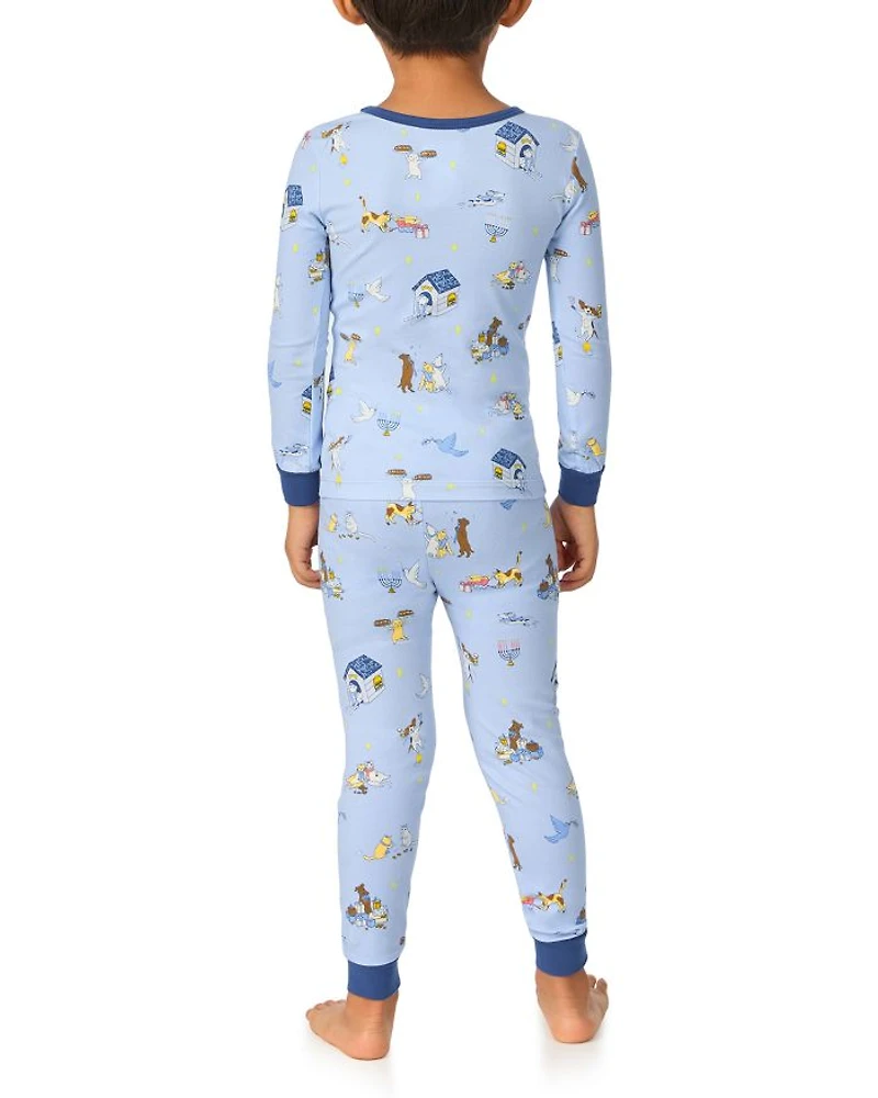 Unisex Festival Of Lights Long Sleeve Pajama Set - Little Kid, Big Kid