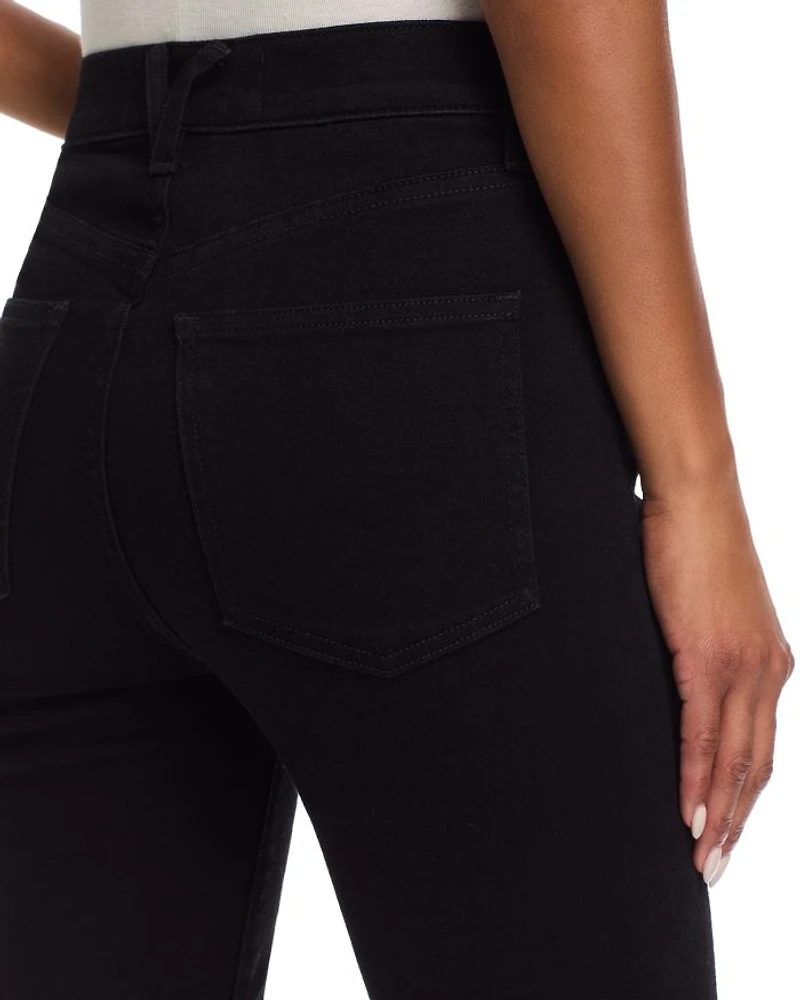 Ryleigh SlimHigh Rise Straight Ankle Jeans Onyx