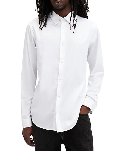 Allsaints Echo Slim Fit Button Front Shirt