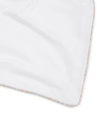 Unisex Check Piping Cotton Blanket