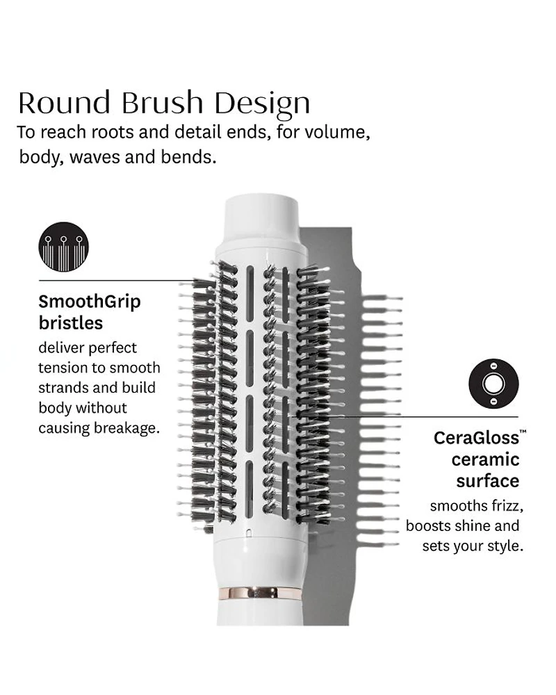 AireBrush 2.5" One-Step Smoothing & Volumizing Hair Dryer Brush