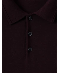 Trafford Merino Wool Regular Fit Long Sleeve Polo Shirt