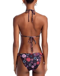Fifi Seashell Print Triangle Bikini Top