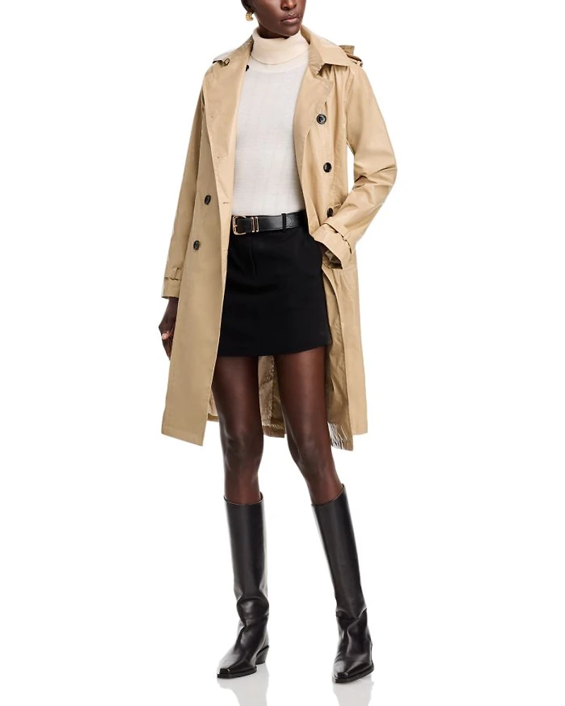 Double Breasted Liner Trench Coat