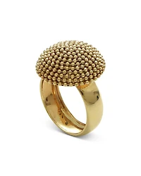 14K Yellow Gold Puntinato Sphere Statement Ring