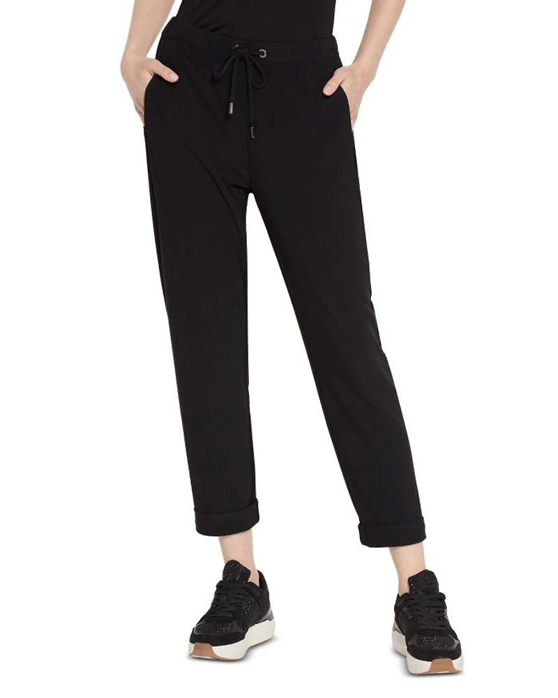 Julia Cuffed Crepe Joggers