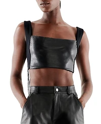 As by Df Hailey Recycled Leather Bralette