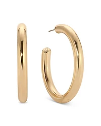Large Thick Classic Hoop Earrings