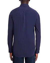 Embroidered Long Sleeve Button Front Shirt