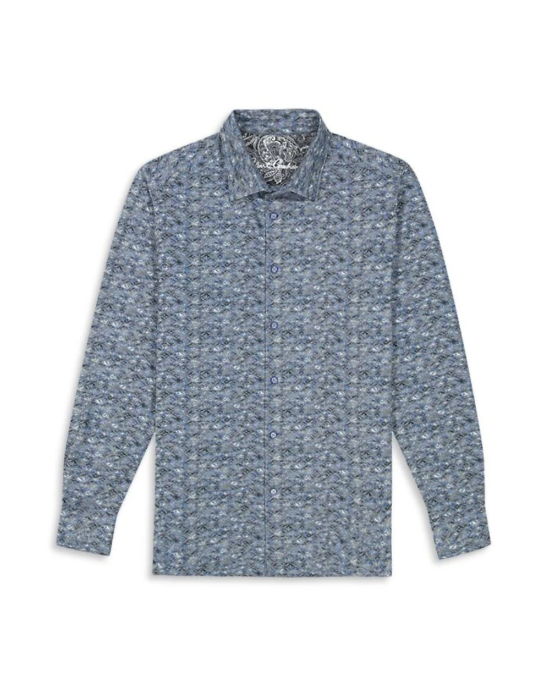Claredon Printed Button Front Shirt