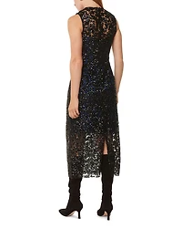 Lyra Floral Sequin Midi Dress