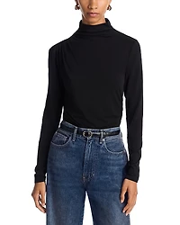 Veronica Beard Mylie Mock Neck Top
