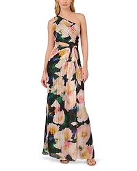 Adrianna Papell One Shoulder Chiffon Gown