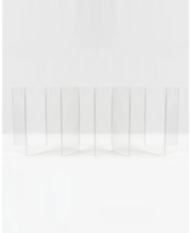 Clear Freestanding Pet Gate Zig Zag