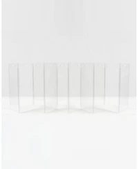 Clear Freestanding Pet Gate Zig Zag
