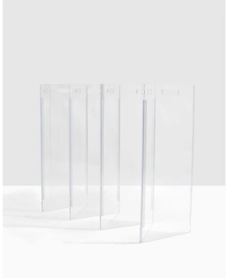 Clear Freestanding Pet Gate Zig Zag