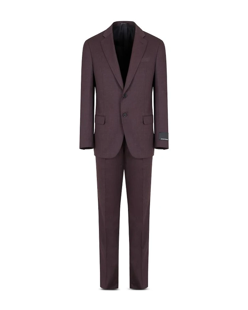 Regular Fit Solid Suit