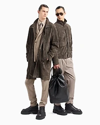 Suede Blouson Jacket