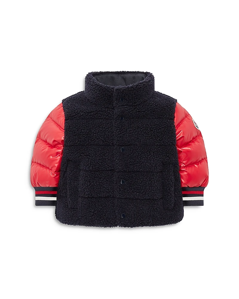 Moncler Boys' Tyler Mixed Media Bomber Jacket - Baby