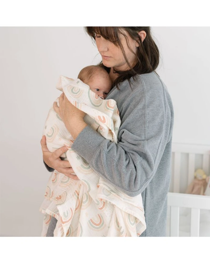 Parker Butterfly/Rainbow Swaddles, 2 Pack