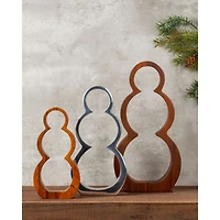 Snowman Silhouettes, Set of 3