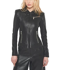 As by Df Mrs. Smith Upcycled Leather Jacket