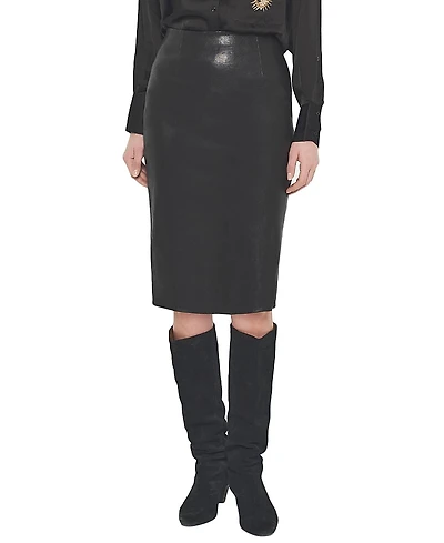 As by Df Claude Stretch Leather Skirt