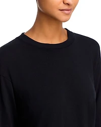 The Long Sleeve Slouchy Cut Off Tee