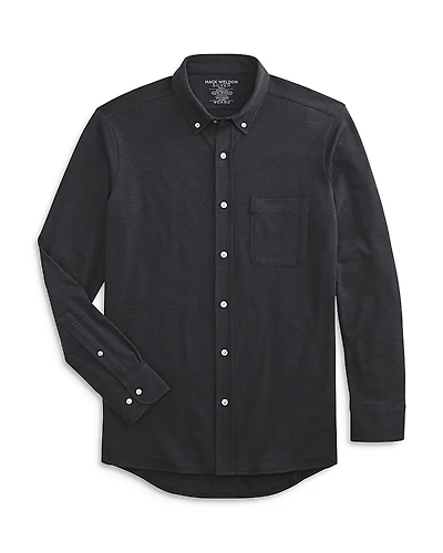 Mack Weldon Silver Supima Cotton Blend Button Down Shirt