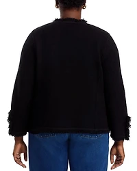 Fringe Mix Knit Jacket
