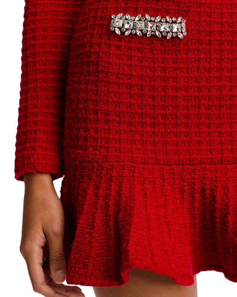 Textured Knit Mini Skirt