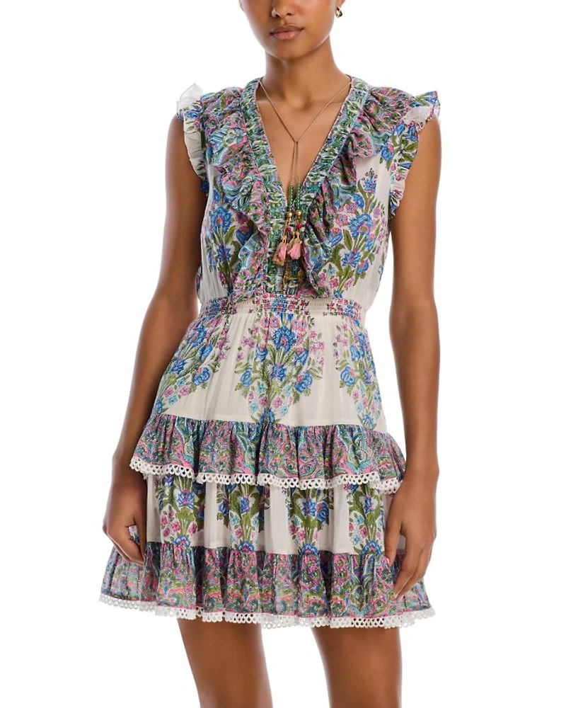 Rainey Floral Tiered Mini Dress