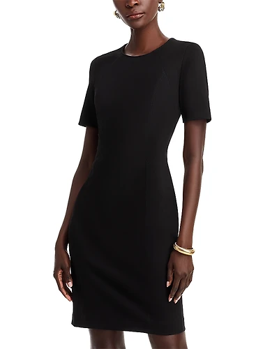 T Tahari Judianne Short Sleeve Fitted Sheath Dress - Exclusive