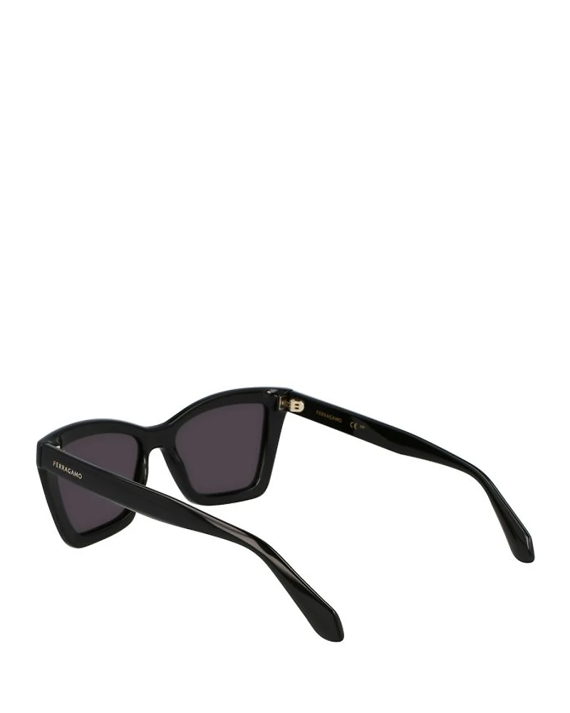 Classic Logo Rectangular Sunglasses, 53mm