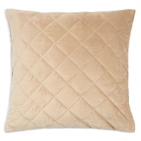 Frette Quilted Velvet Decorative Pillowcase, 20 x 20