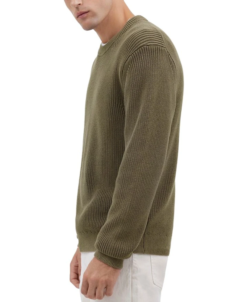 Shaker Stitch Crewneck Sweater