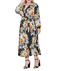 Plus Wrap Maxi Dress