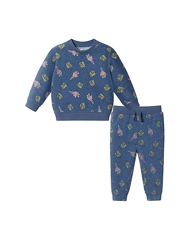 Andy & Evan Boys' SpongeBob Square Pants x French Terry Sweat Set - Baby