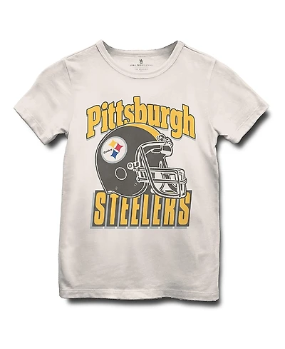 Junk Food Clothing Unisex Nfl Pittsburgh Steelers Helmet Tee - Little Kid, Big Kid