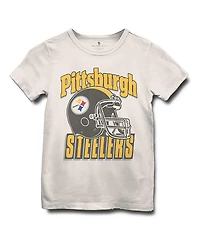Junk Food Clothing Unisex Nfl Pittsburgh Steelers Helmet Tee - Little Kid, Big Kid