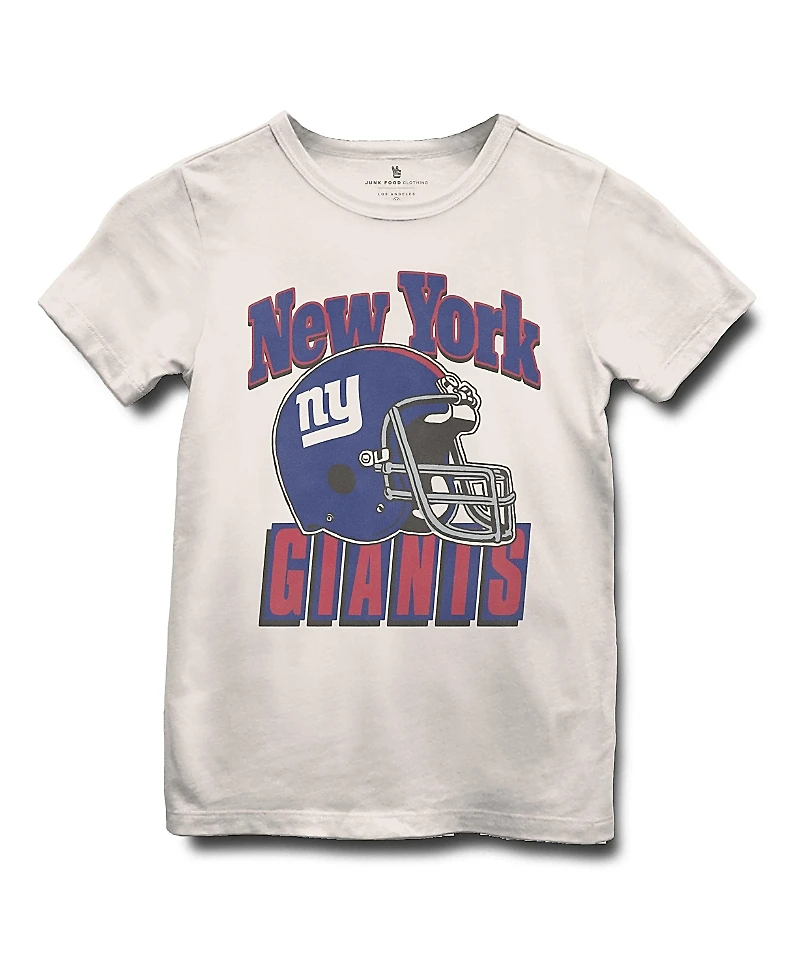 Junk Food Clothing Unisex Nfl New York Giants Helmet Tee - Little Kid, Big Kid