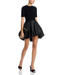 Kenny Short Sleeved Bubble Mini Dress