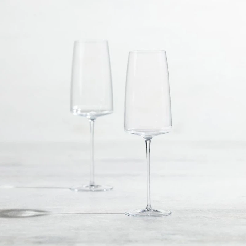Handmade Simplify Champagne Glass, Set of 2