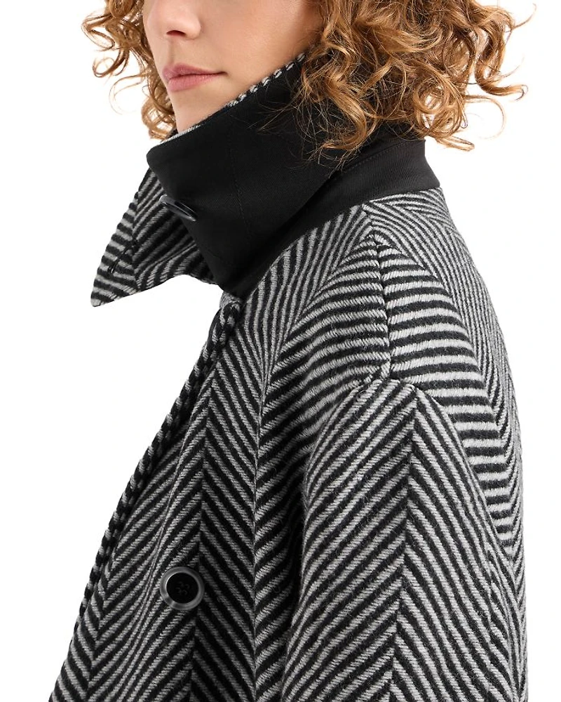 Belted Double Breasted Coat