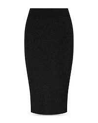 Metallic Knit Pencil Skirt