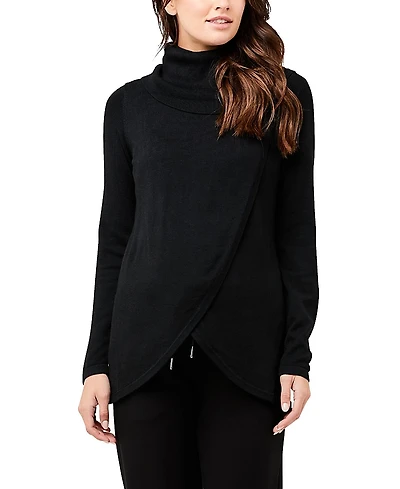 Ripe Maternity Cowl Neck Nursing Knit Top