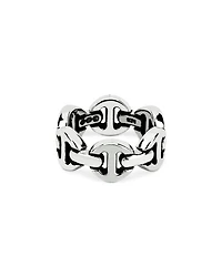 Men's Sterling Silver Brute Classic Tri Link Ring