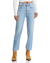 Stove Pipe High Rise Straight Jeans Mid 90's