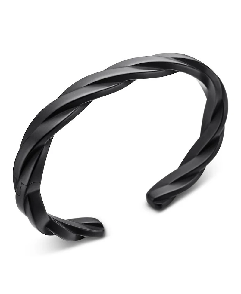Men's DY Helios Cuff Bracelet in Black Titanium, 9mm