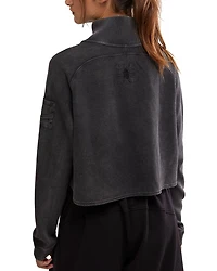 Henley Style Oversized Long Sleeve Tee